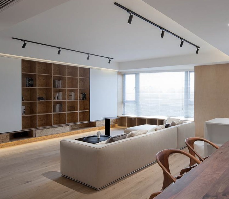 bố trí đèn ray nam châm phòng khách 4