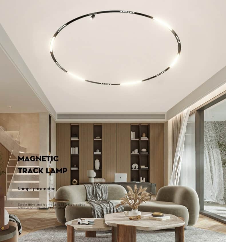 đèn ray nam châm cong 1