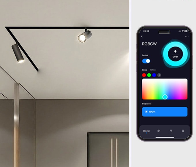 đèn ray nam châm thông minh