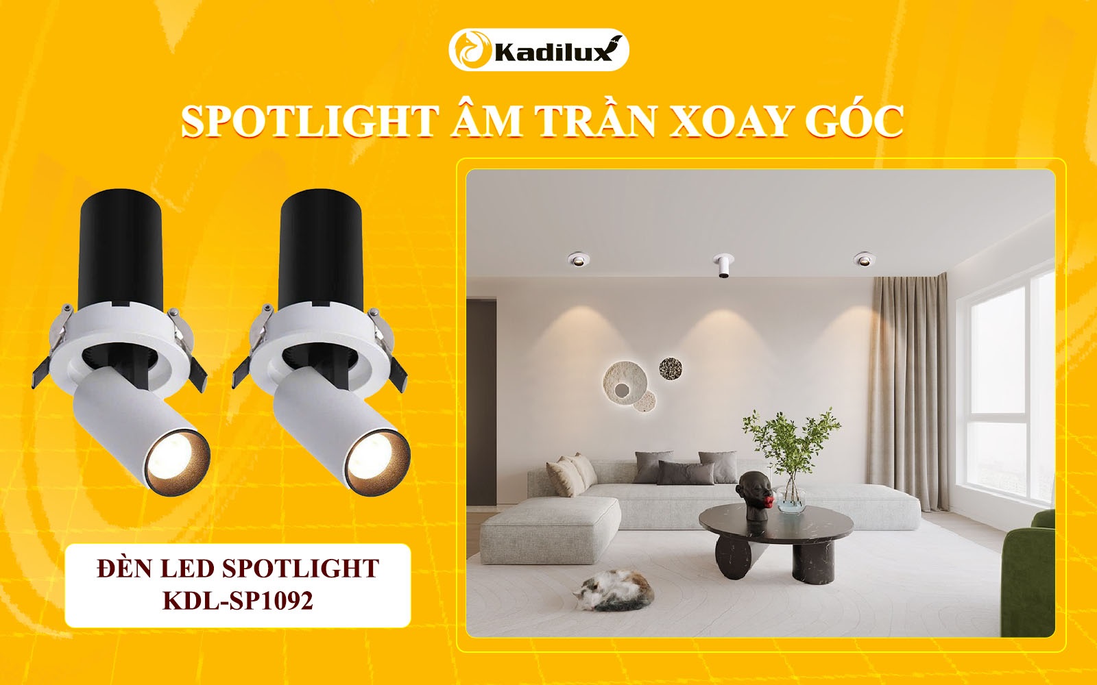 đèn spotlight cách tường bao nhiêu 5