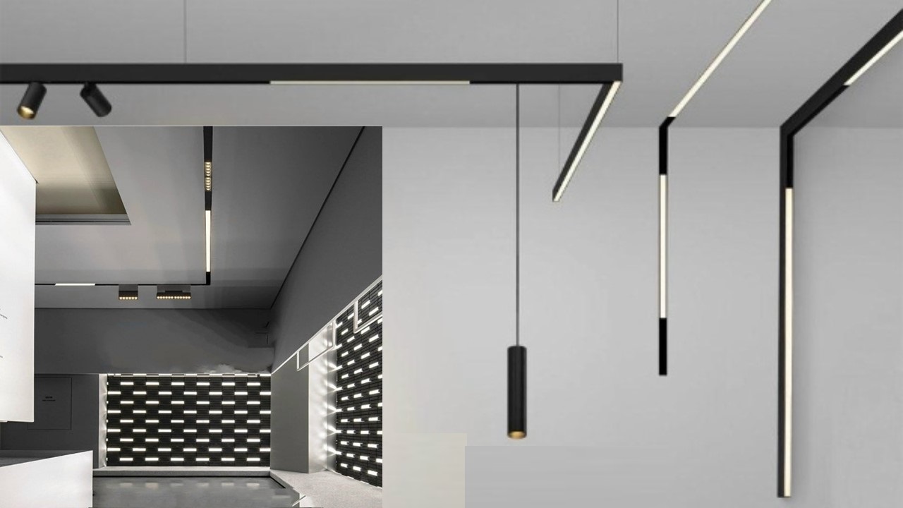 cách lắp đèn ray nam châm âm trần 1