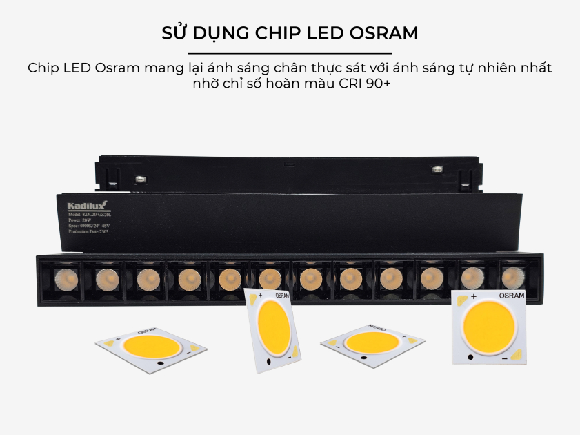 đèn ray nam châm gập 5