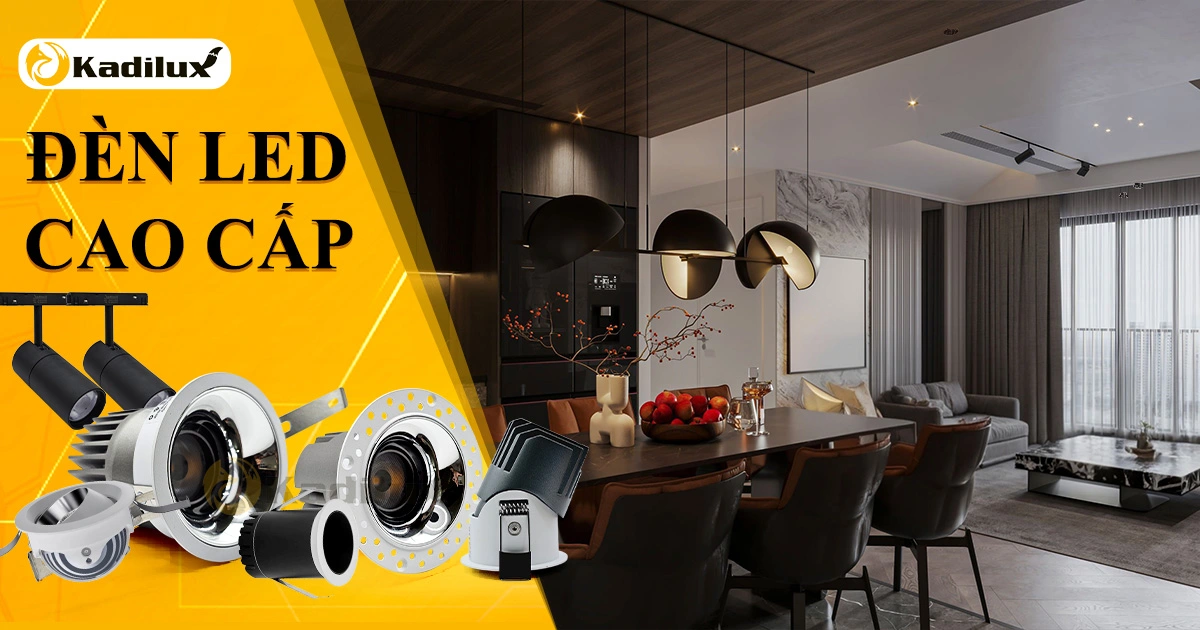Đèn spotlight LED hiện đại chiếu sáng nội thất cao cấp 2025