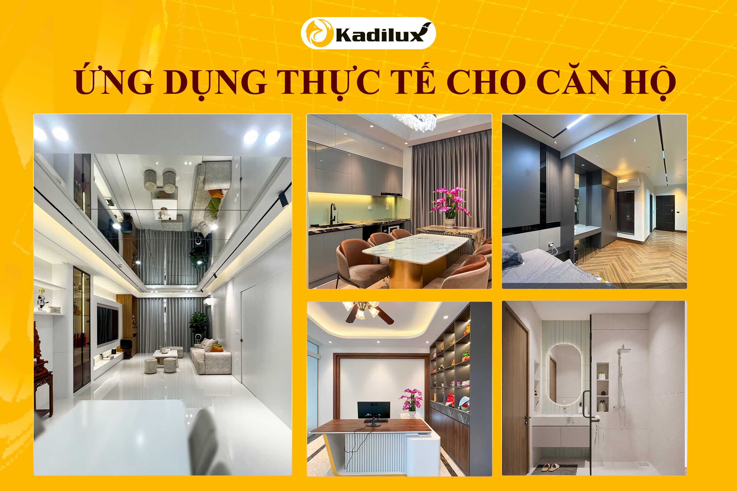 Hướng dẫn chọn đèn spotlight phù hợp cho phòng khách, bếp, ngủ và tắm