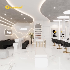 Thiết kế đèn LED nội thất cho tiệm cắt tóc trở nên thu hút 